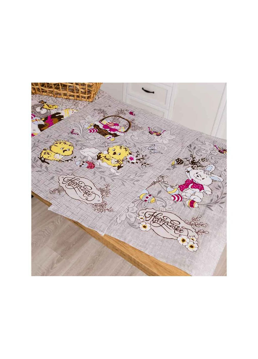 Полотенце льняное "Светлый праздник" 3шт. 60х47см Хустки-опт (357224468)