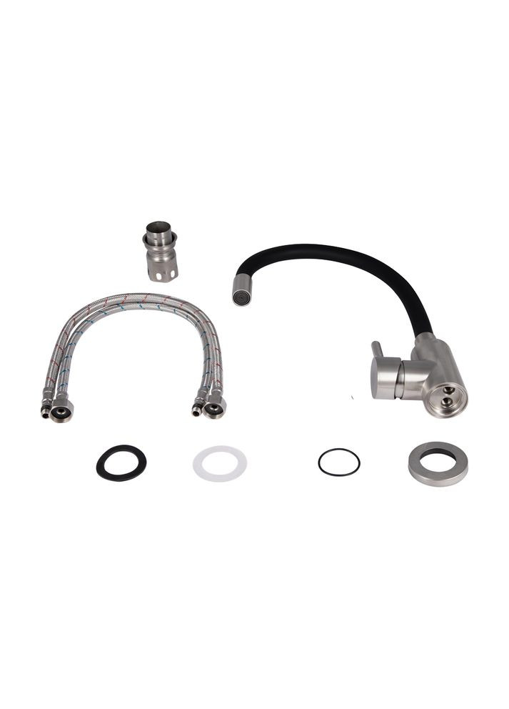 Змішувач для кухні Aria з гнучким виливом (k35) LDARI015F3BLA43364 Black LIDZ 015F3 (322069788)