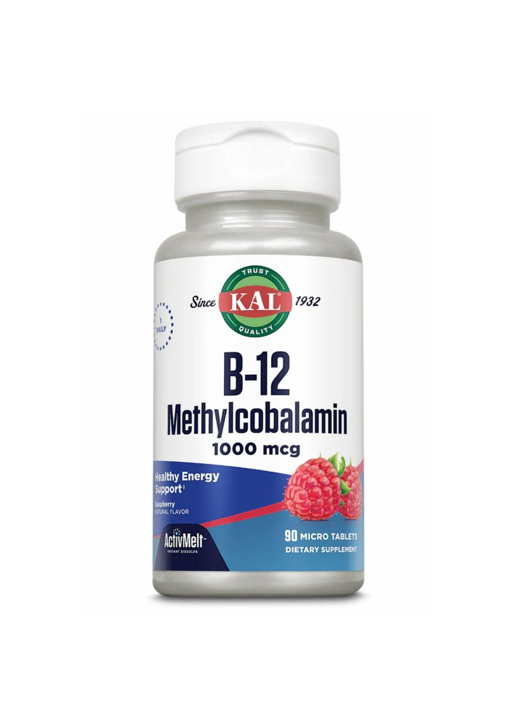 B-12 Methylcobalamin, Berry, 1,000 mcg, 60 Lozenges KAL (347599809)