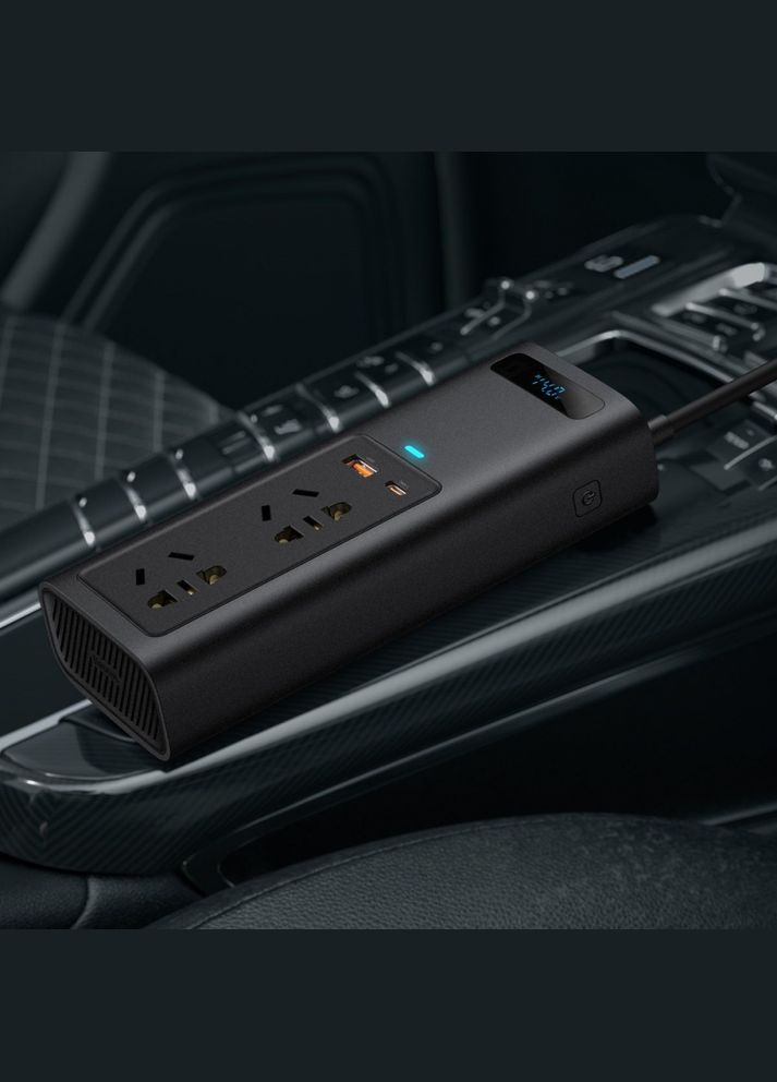 Автомобильний Інвертор In-car Inverter 150W (220V CN/EU) black Baseus (322245489)