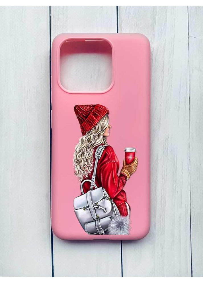 Матовый чехол на Xiaomi Redmi Note 13 4G Девушка с рюкзаком (принт 9) Creative (355396854)