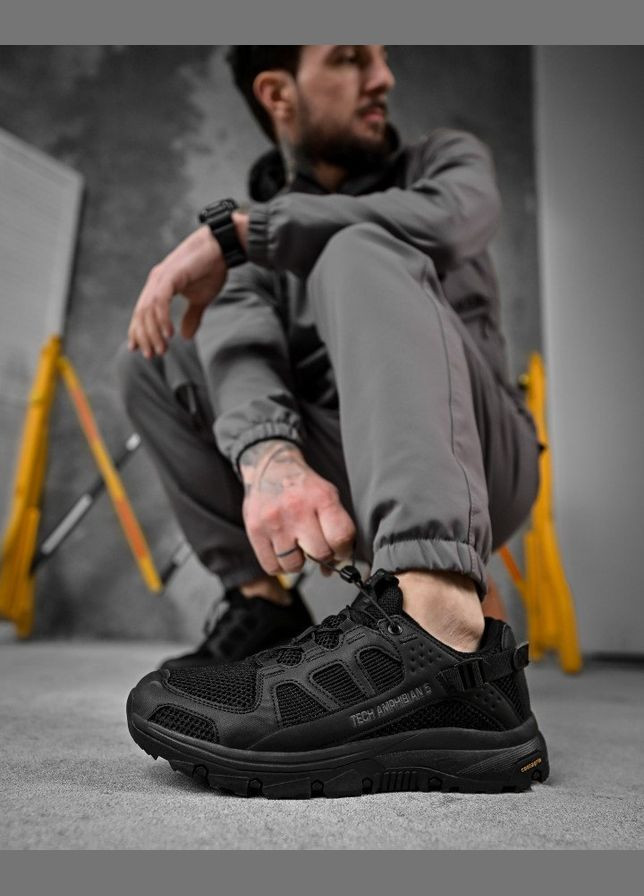 Чорні Осінні стильні чоловічі кросівки чорні Freedom