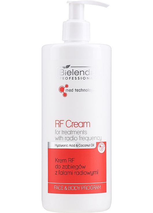 Контактный крем для RF-лифтинга Face&Body Program RF Cream For Treatments With Radio Frequency 500ml (517659-76322) Bielenda (368740925)