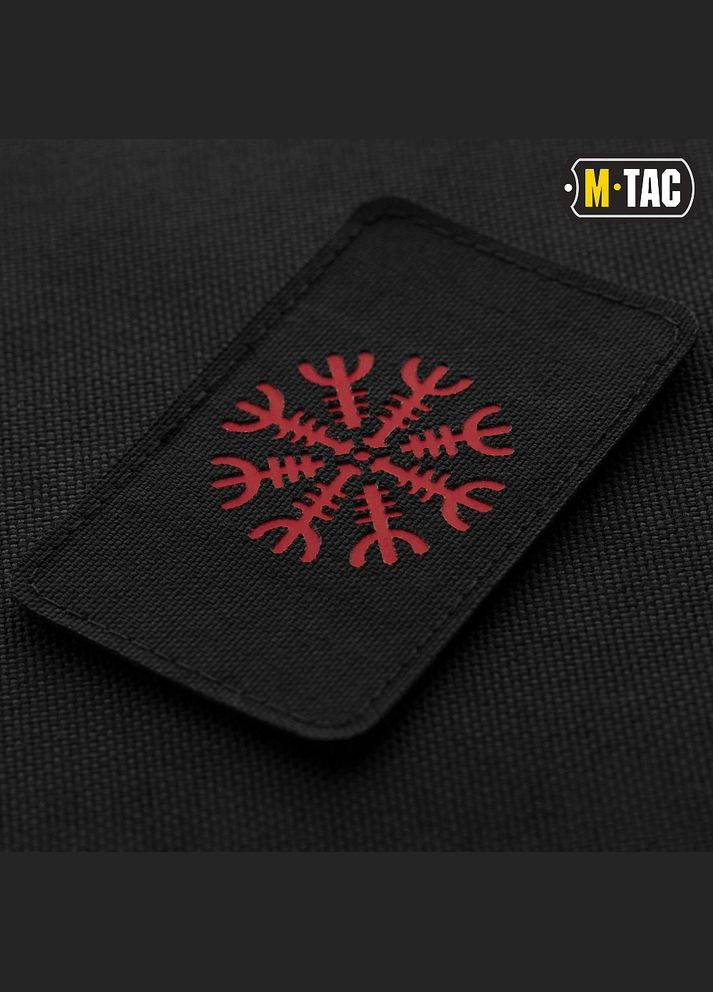 Нашивка шлем Ужаса горизонтальная Laser Cut Black/Red M-TAC (315047977)