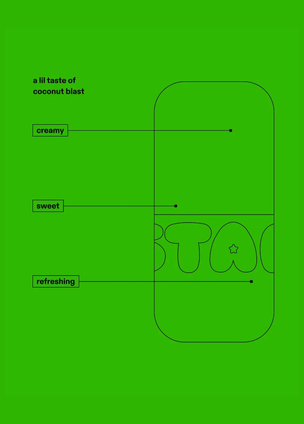 Бальзам для губ "Coconut blast" Star balm STARFACE (317435522)