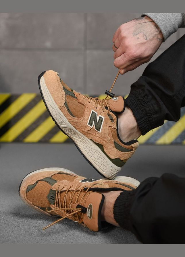 Коричневые зимние мужские зимние кроссовки nb omni-heat коричневые No Brand