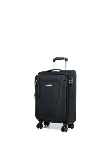 Чемодан ручная кладь S ткань чёрный 55х35х20(+5)см/42л/2.2кг AIRTEX (324801802)