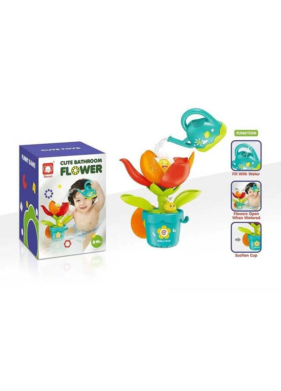 Дитяча ігровий набір для купання 850 Квітка з лійкою, на присосці Fun Game (327217221)