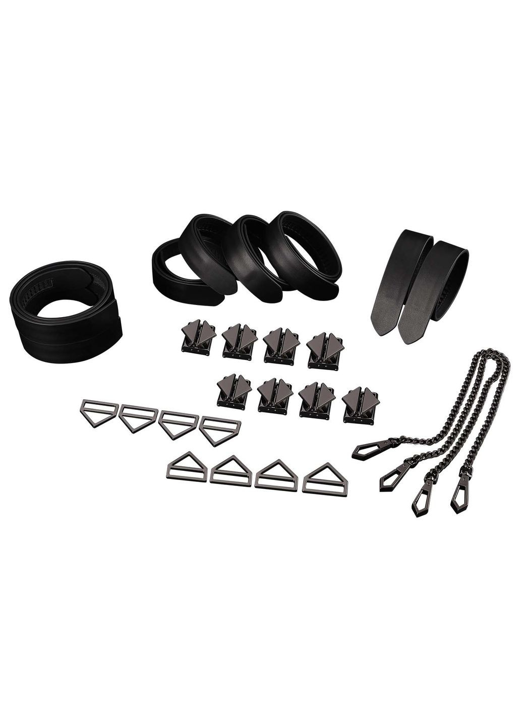 Набор из 8 ремней для связывания 8-Bondage-Straps Restraint Set – Black Lockink (305589912)