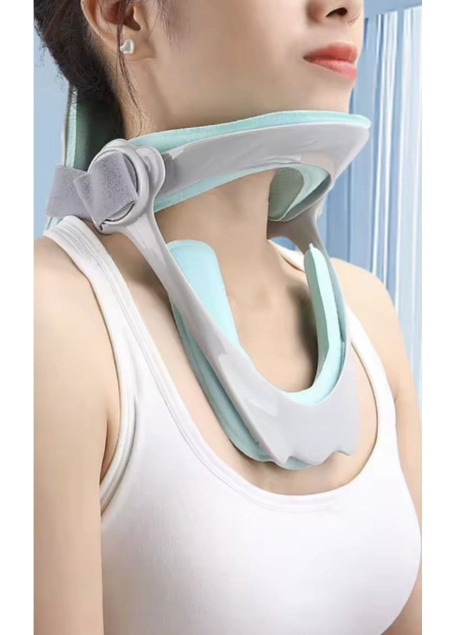 Коректор постави фіксатор корсет на шию бандаж універсальний Premium 1 шт Сірий NPK (367859705)