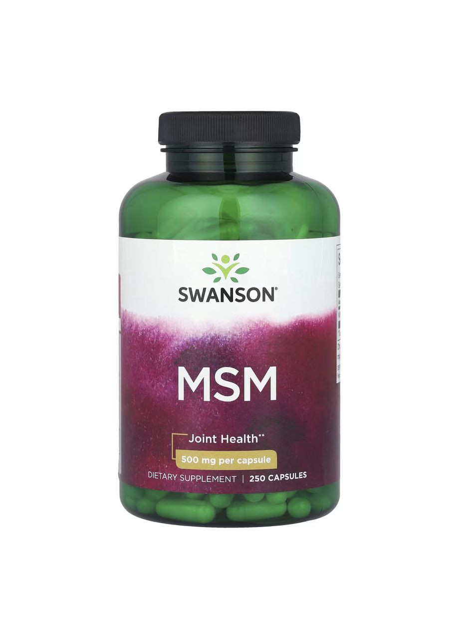 MSM 500mg - 250 caps Swanson (369400319)