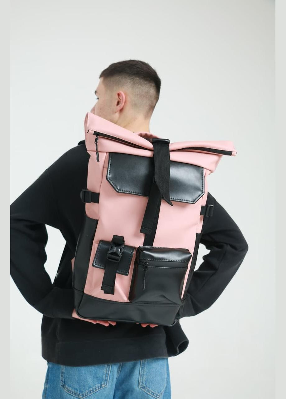 Рюкзак Rolltop розовый из экокожи ToBeYou RolltopNew (322425677)