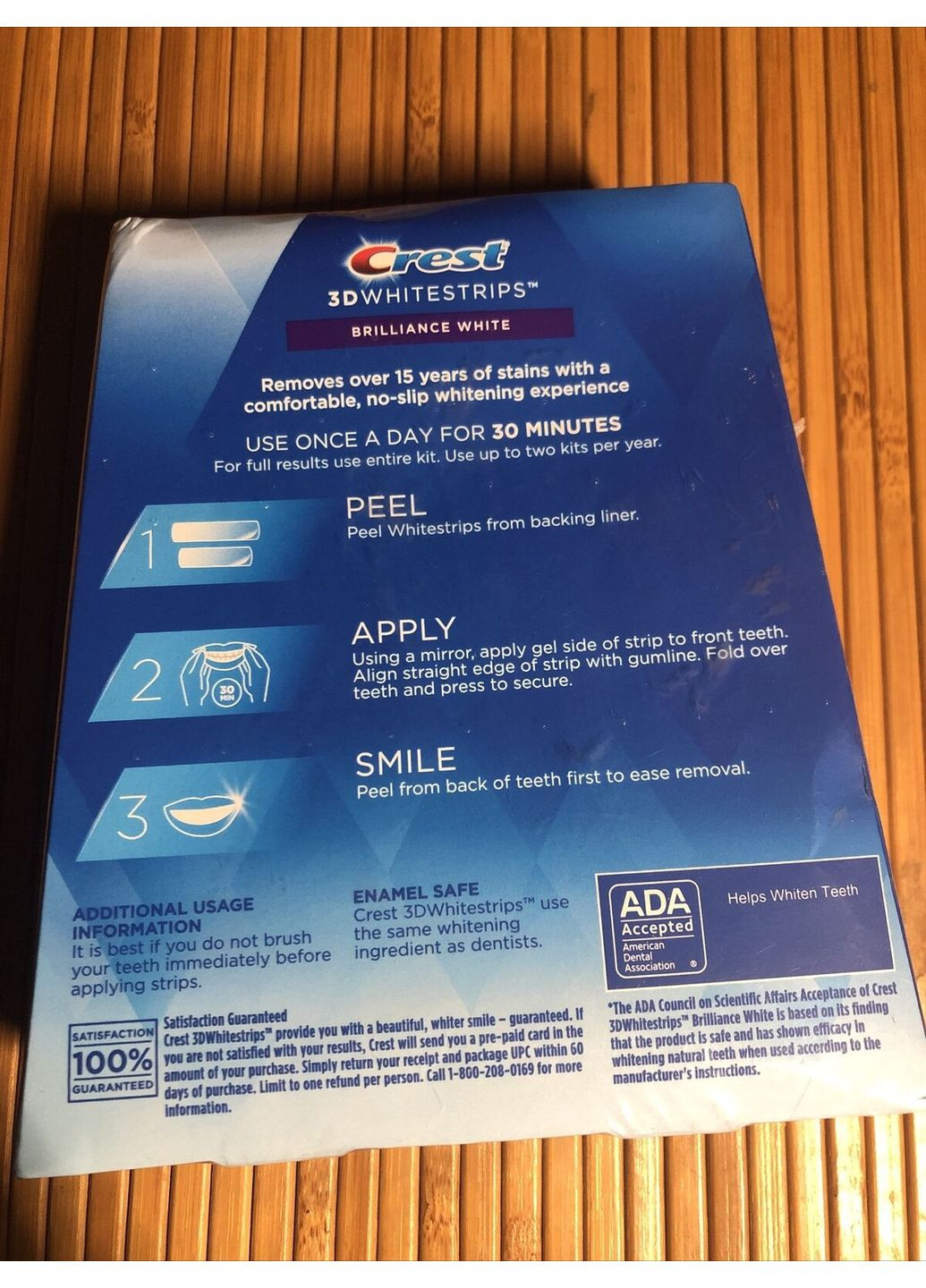 Набор для відбілювання зубів 3D Brilliance White 32 полоски Crest (280265815)