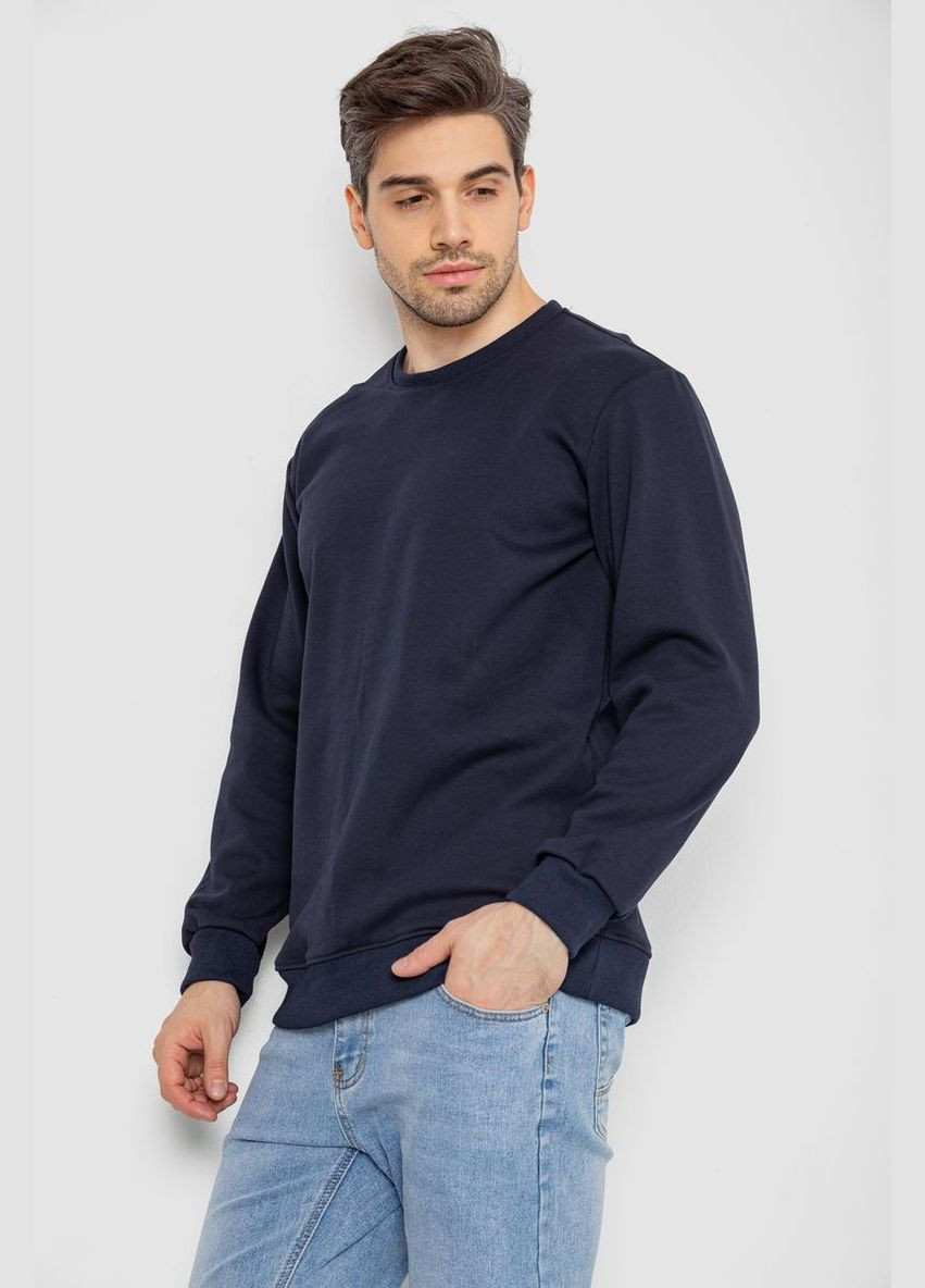 Темно-синій світшот чоловічий утеплений Ager без декору (304502874)