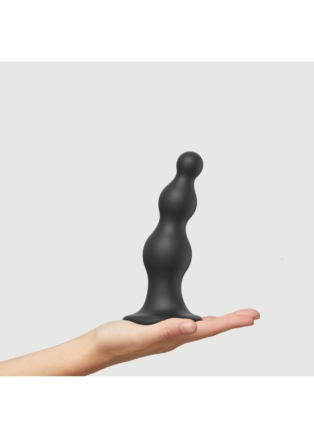 Насадка для страпону Strap On Me Dildo Plug Beads Black L для вагінальної анальної стимуляції Strap-On-Me (298473824)