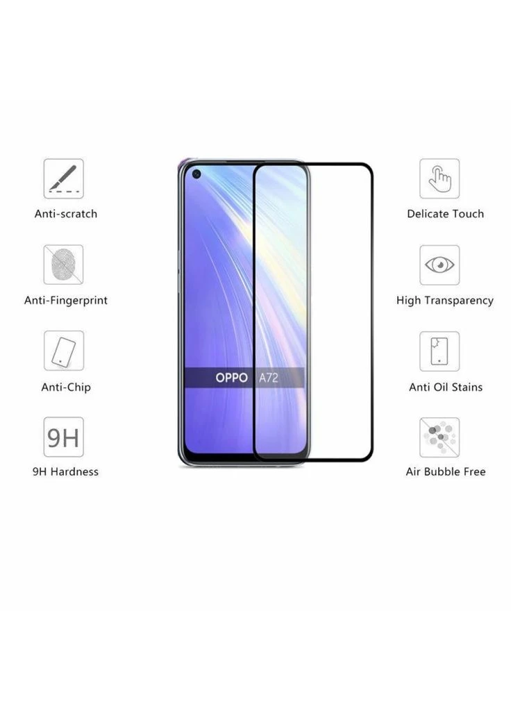 Скло захисне OPPO A72 Full Cover Full Glue (m432902) Drobak OPPO A72 Full Cover Full Glue (Black) (121298) (367072055)