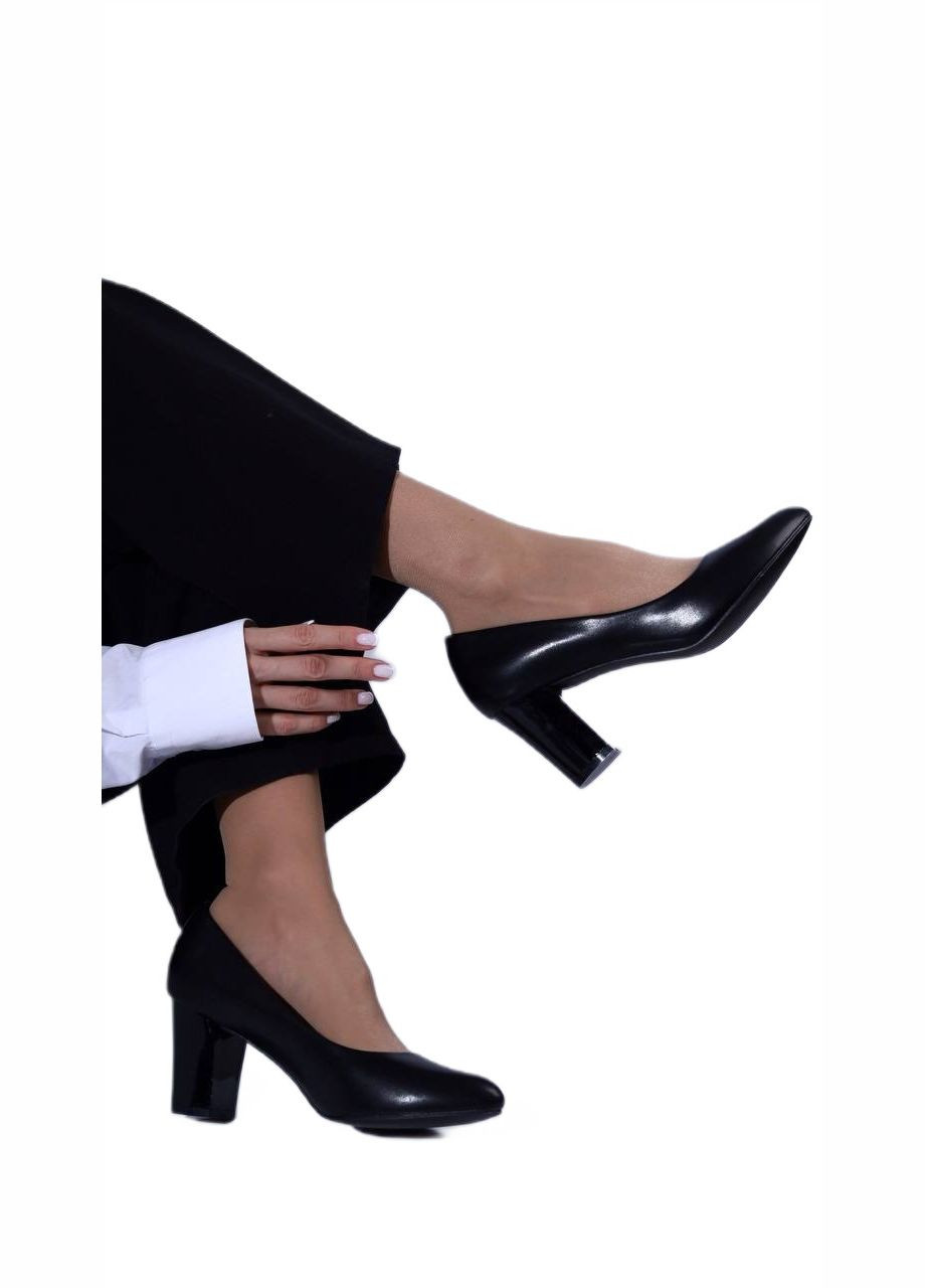 Loretta Черные туфли на каблуке лодочки черный з искусственная кожа, китай — всесезон (308366488)