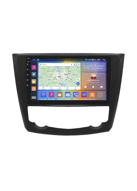 Штатна магнітола 9" для Renault Kadjar I 2015-2018 4/64 Gb CarPlay 4G Wi-Fi GPS Prime IPS 8 ядер Рен 7 шт. Lesko (336200197)