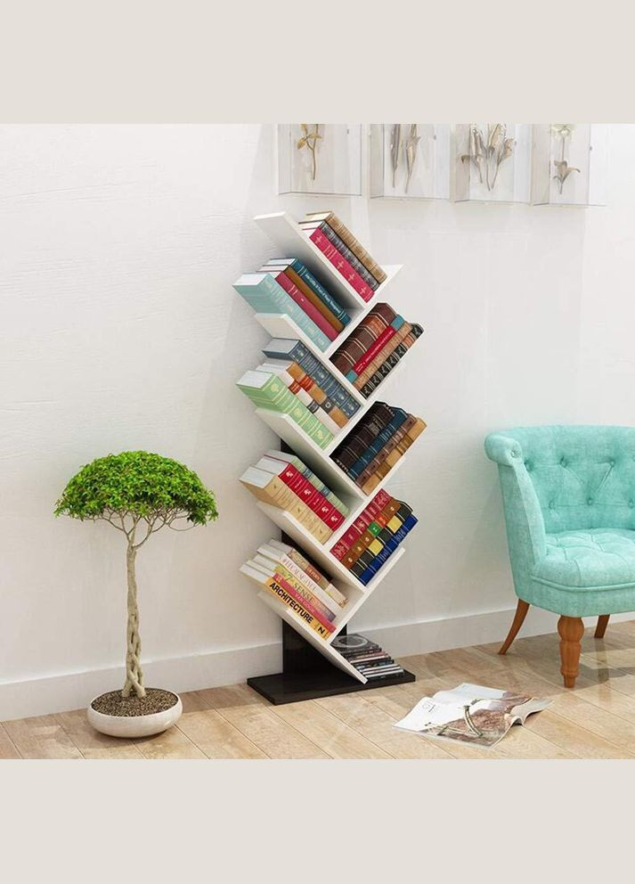 Книжный стеллаж из дерева Мураками 9 зефир-венге (КПС-90092012) No Brand (328079131)