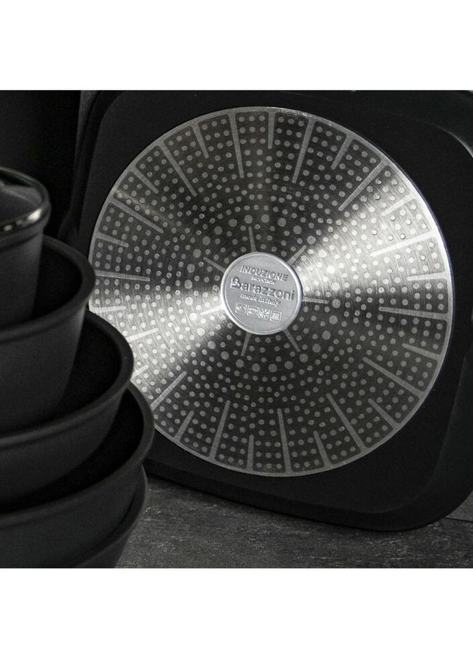 Сковорода універсальна 85560602498 24 см чорна Barazzoni (335716106)