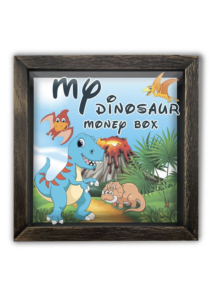Дерев'яна копілка (скарбничка) 20х20 см My dinosaur money box хркп0011ква Тур-Колекшн (358221549)