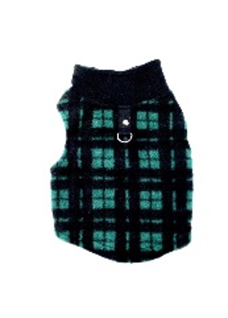 Жилетка для собак с кольцом Pet Style "Клетка" Зеленая XS No Brand - (323237615)