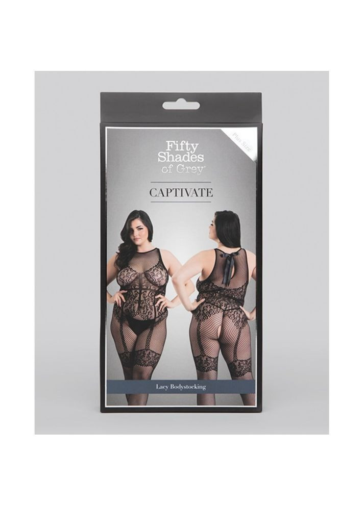 Сексуальний комбінезон Captivate Plus Size Black Fifty Shades of Grey (331169712)