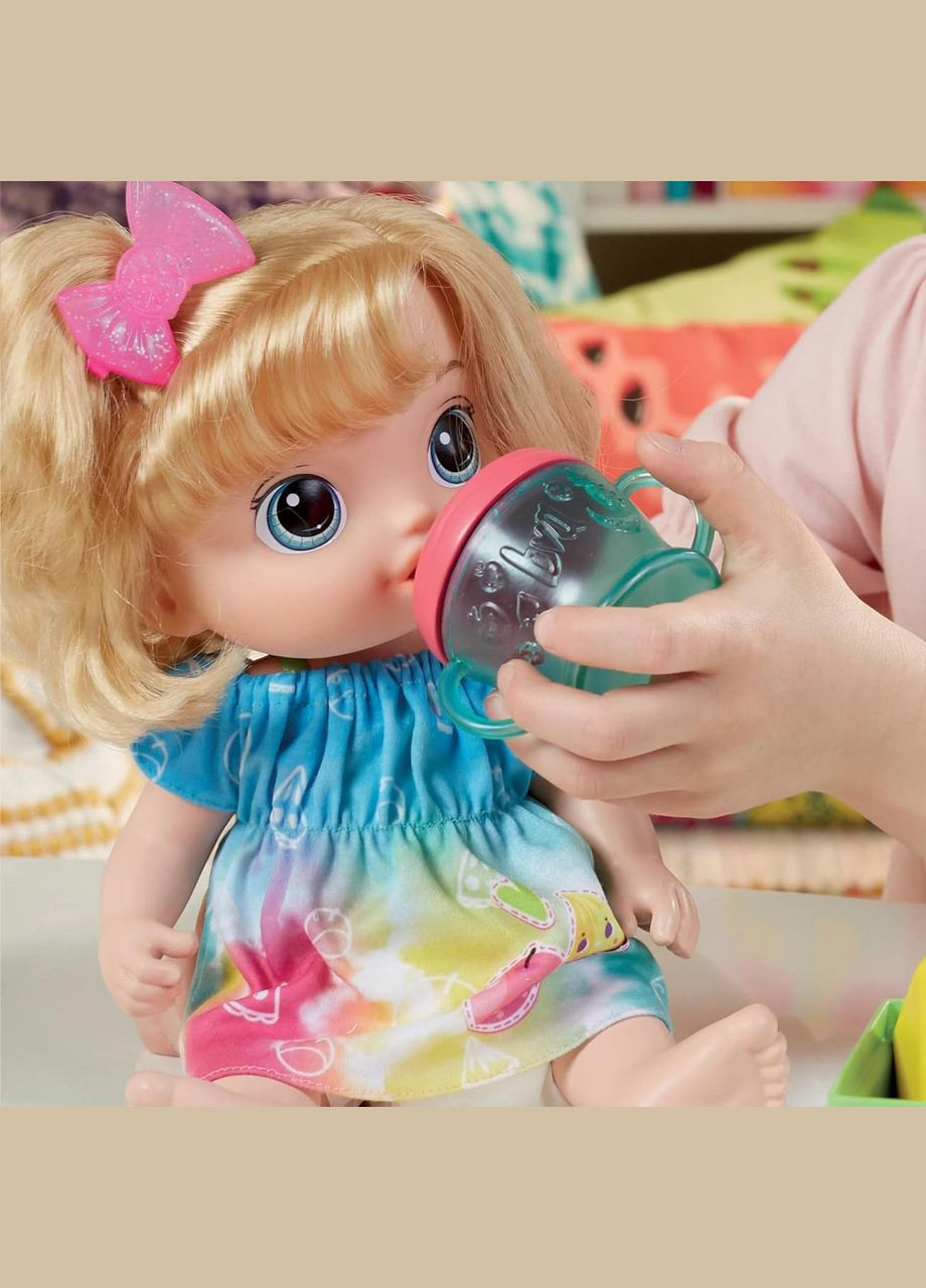 Лялька Baby Alive Fruity Sips Doll, Lemon, Toys блондинка Hasbro (282964530)