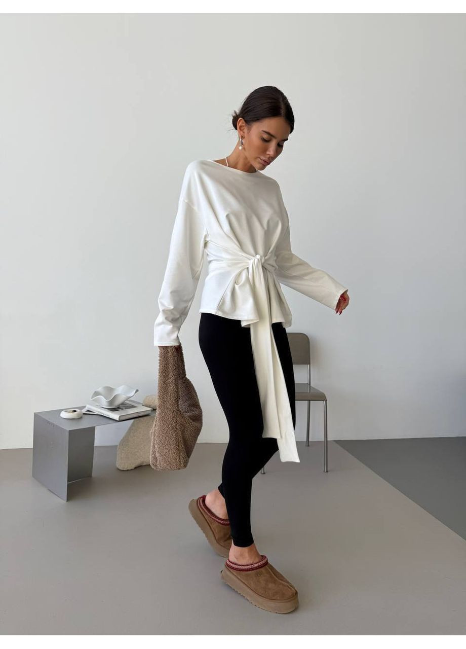 Білий жіночий світшот FINO Mode без декору (369153092)