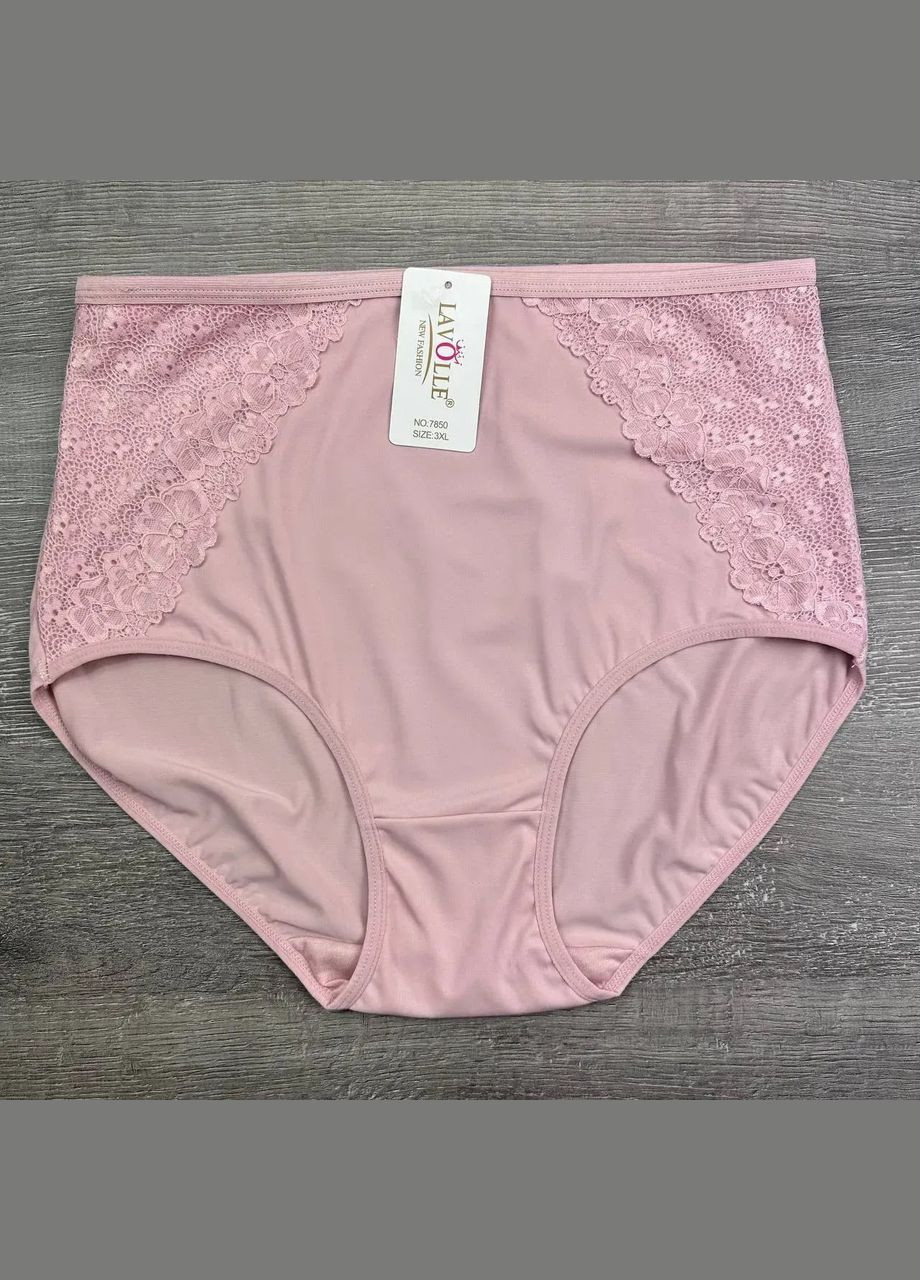 Комплект жіночих високих батальних трусиків 4 шт Lavolle Сліп (325419128)