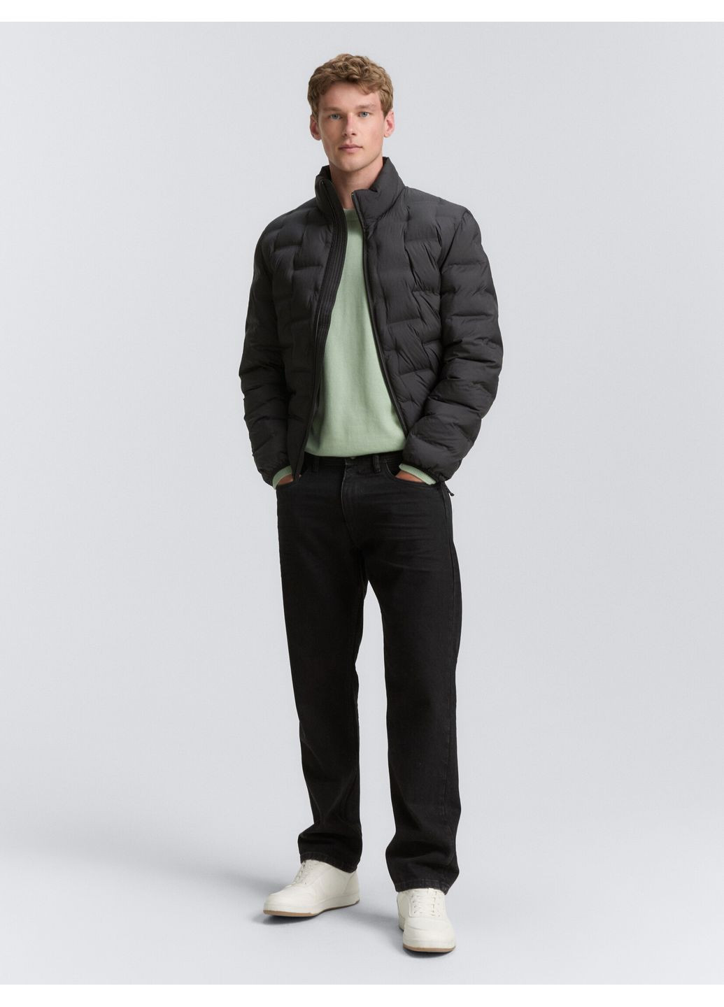 Черная демисезонная куртка Tom Tailor