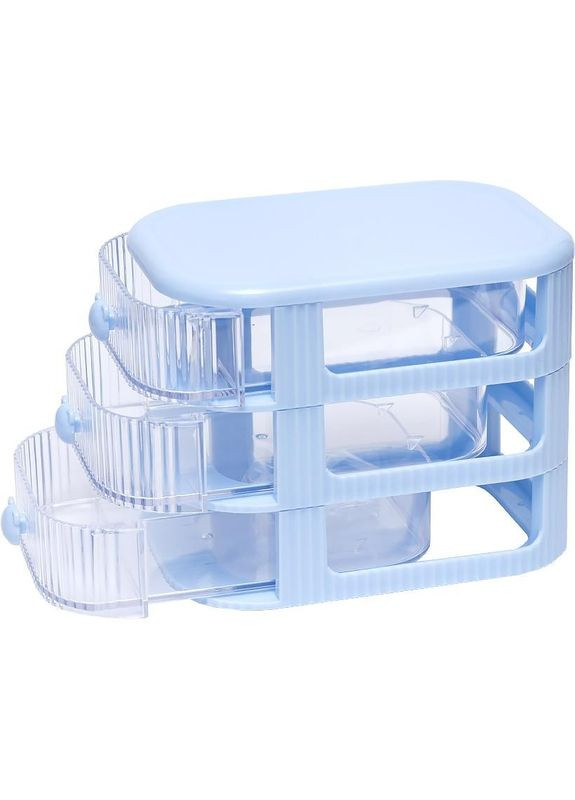 Органайзер настільний WXS-3 з трьома відділеннями для канцелярії білий пластиковий контейнер для роботи та навчання Bambi (368758751)