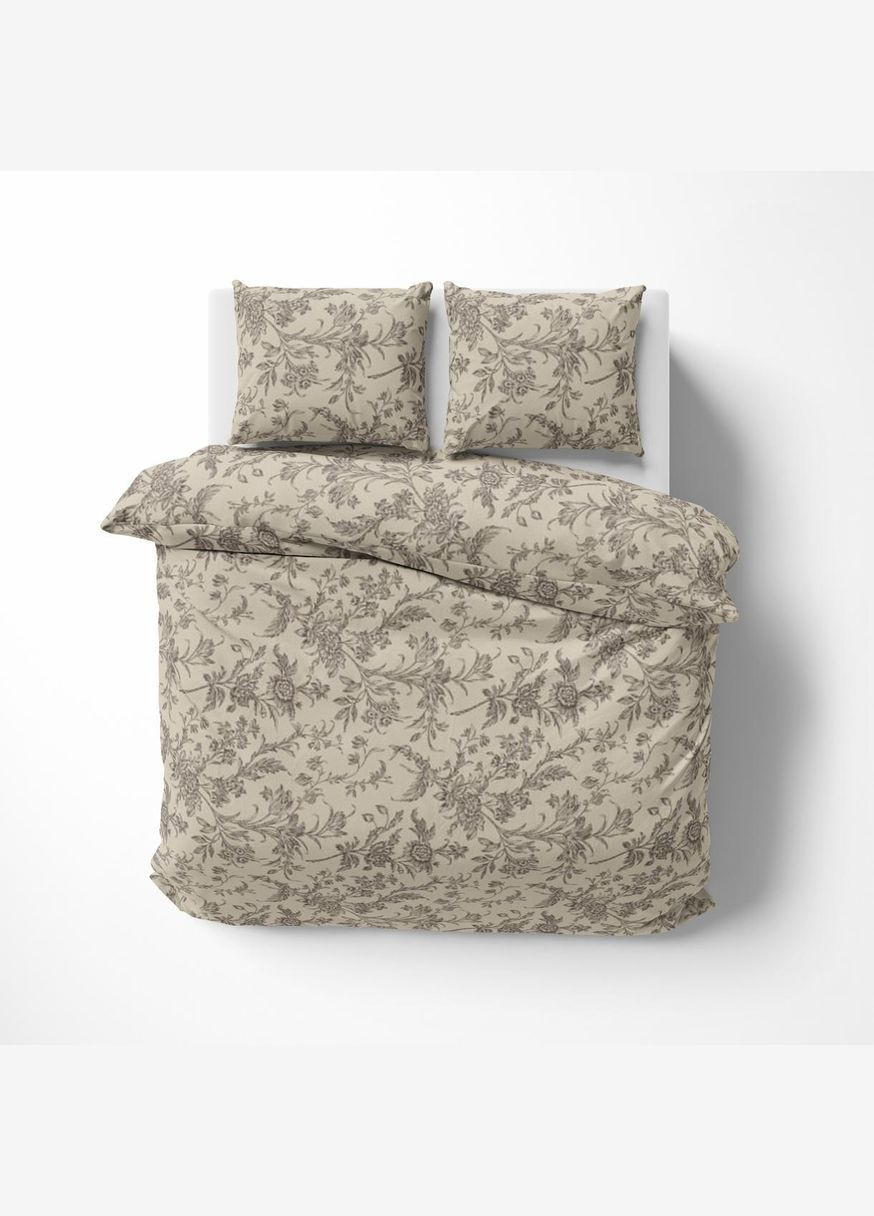 Постільна білизна " ", Полісатин, Бежево-Юїлий, Семейний P-0166 Lelit (308071816)