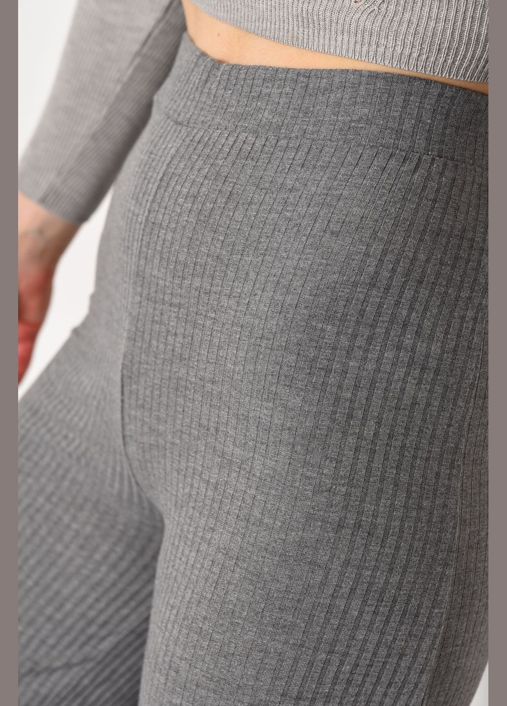 Штани жіночі розкльошені сірого кольору Let's Shop (289456838)