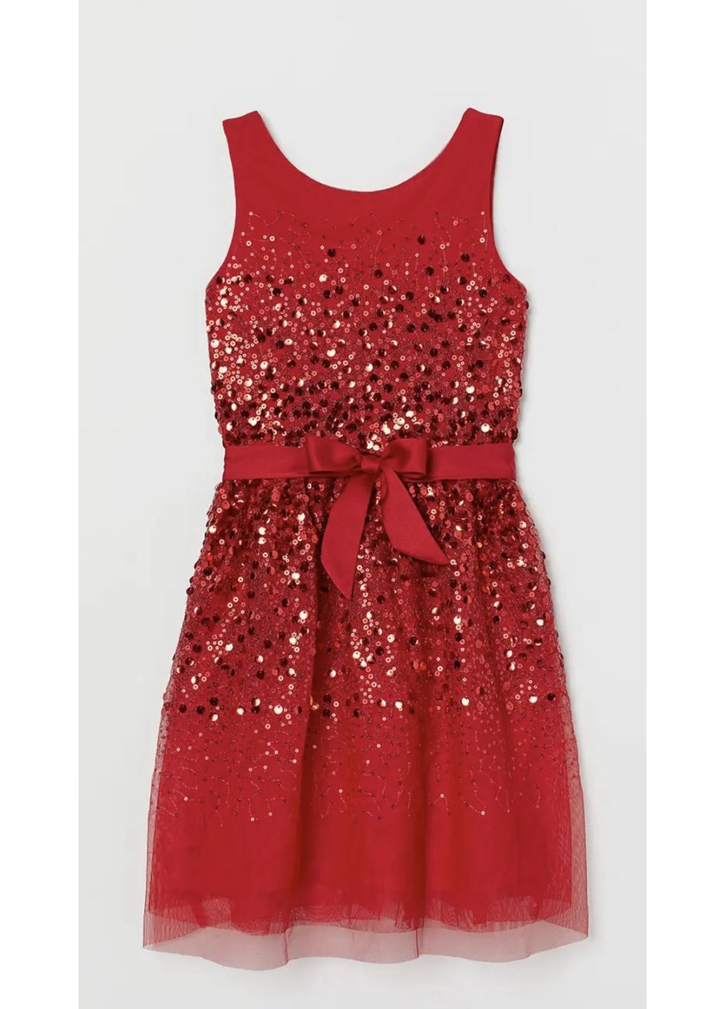 Красное платье с пайетками H&M (367182728)