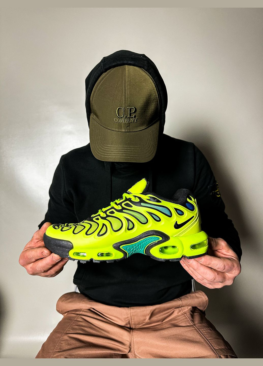 Желтые всесезонные кроссовки мужские nike air max tn plus lemon twist yellow | найк аир макс тн плюс жёлтые No Brand