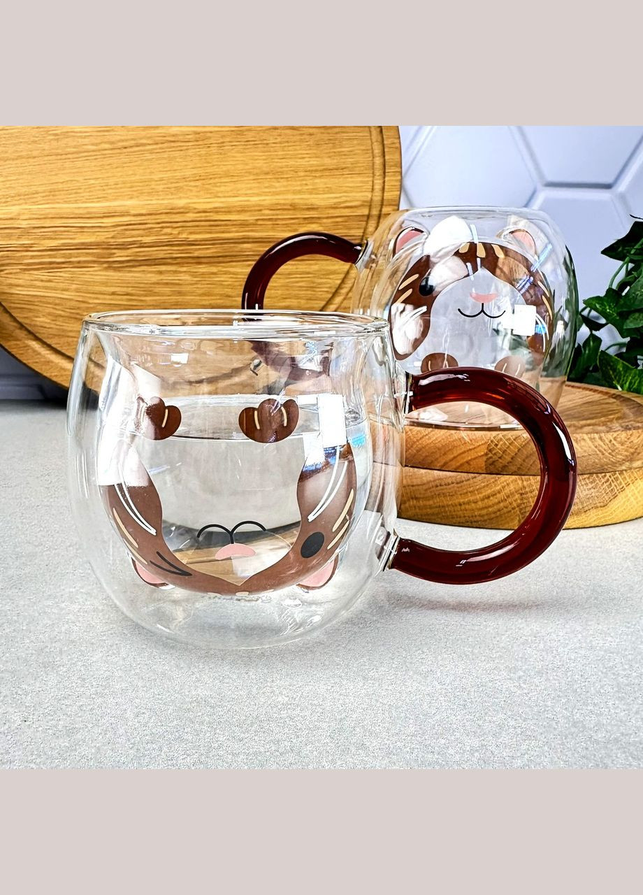 Чашки с двойными стенками 2 шт 280 мл Рыжий Пёс Ardesto (322772679)