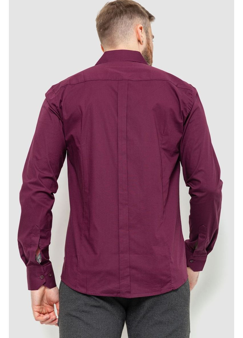 Сорочка чоловіча однотонна, колір сливовий, 214R7081 Ager (315134763)