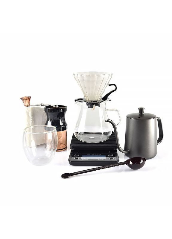 Дорожный кофейный набор из 8 предметов для приготовления кофе с кейсом Choxila (360455644)