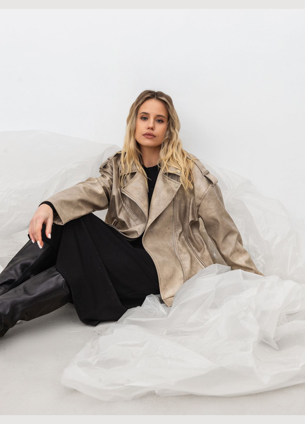 Бежева демісезонна косуха Romashka Берлін