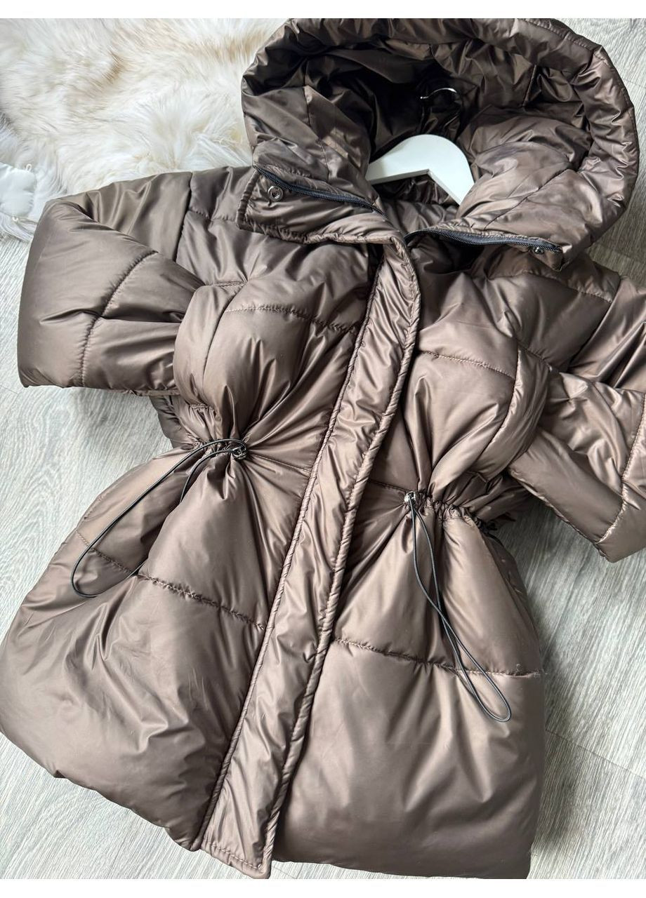 Темно-коричневая зимняя женская зимняя куртка Asi.Store.ua