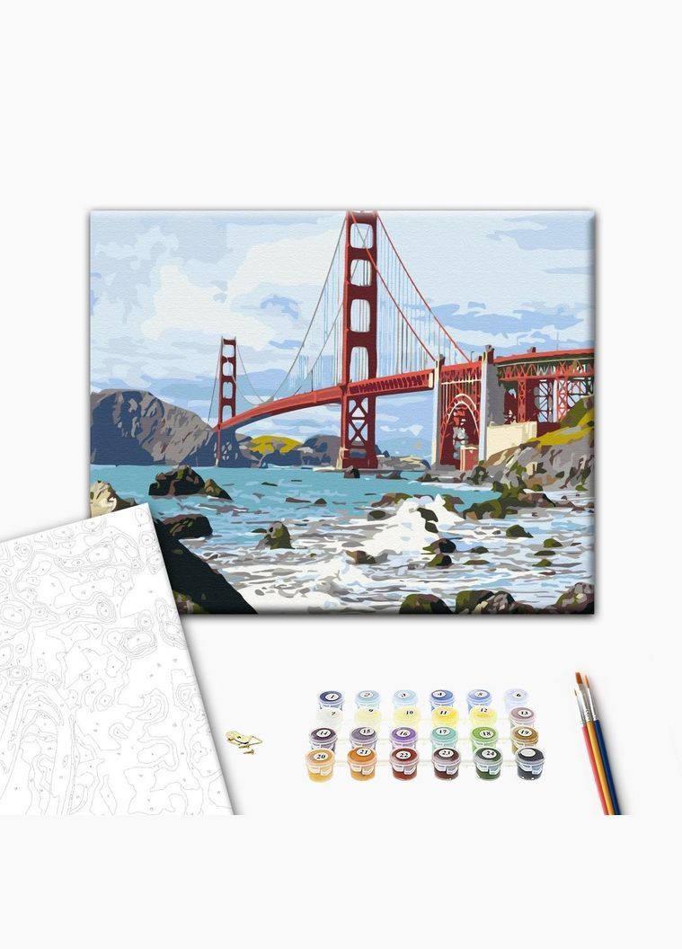 Картина за номерами Міст Сан Франциско 40х50см Картини за номерами Країни та міста BS7979 Brushme (308988388)