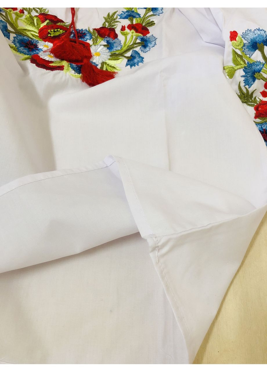 Біла сорочка вишиванка для дівчинки підліткова калина 128 134 140 146 152 158 164 140 (366080078)