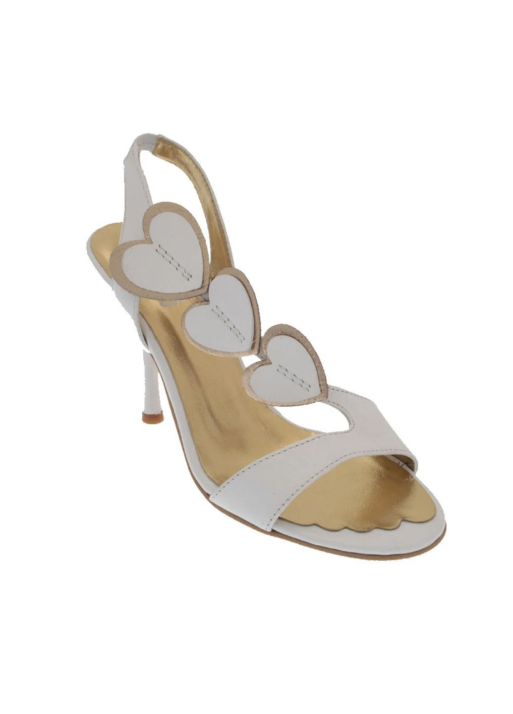 Белые босоножки Moschino Love