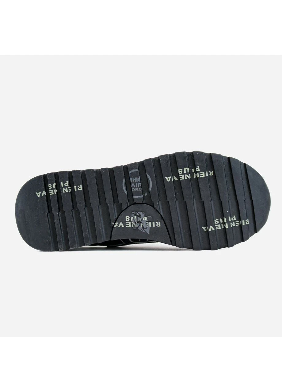 Чорні кросівки mick black/blue drb-160587 No Brand