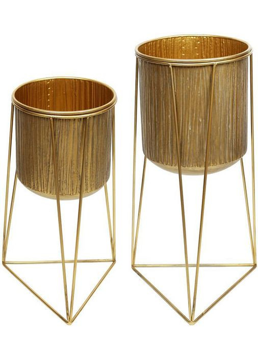 Металлическое кашпо на подставке Cornel 39.5х39.5х72см Bona (329896155)