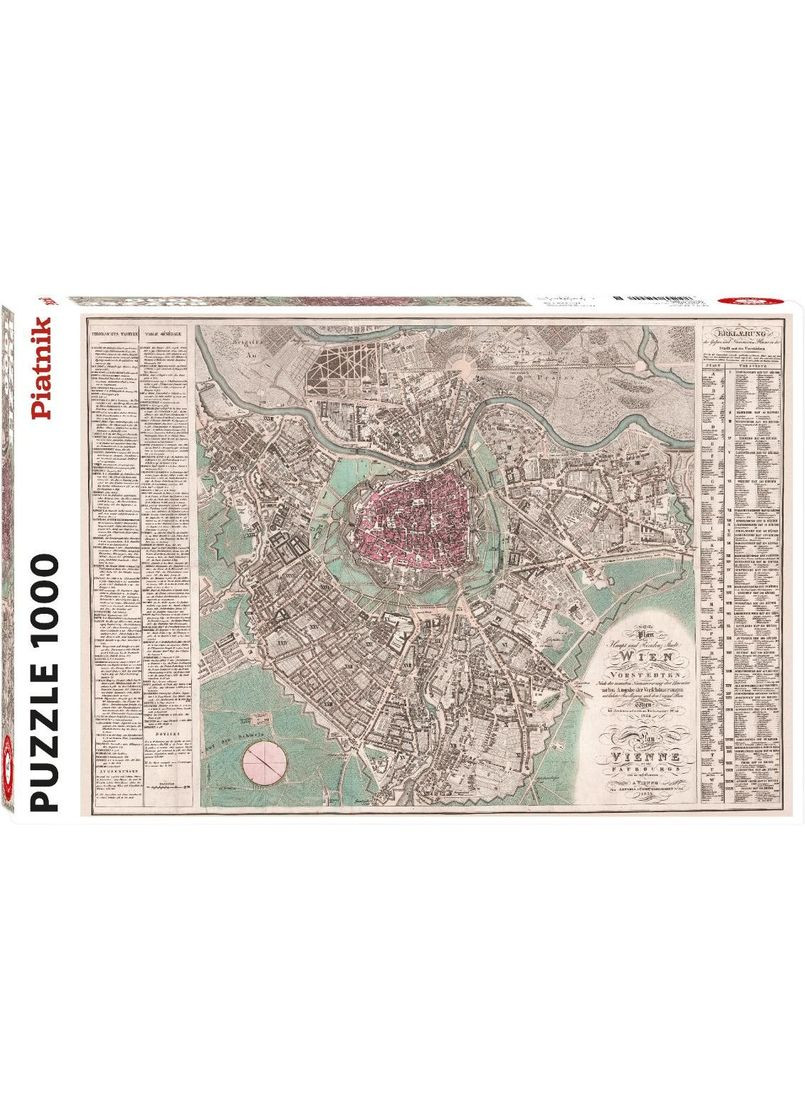 Пазл Карта Вены 1824, 1000 элементов () Piatnik PT-559440 (328395293)