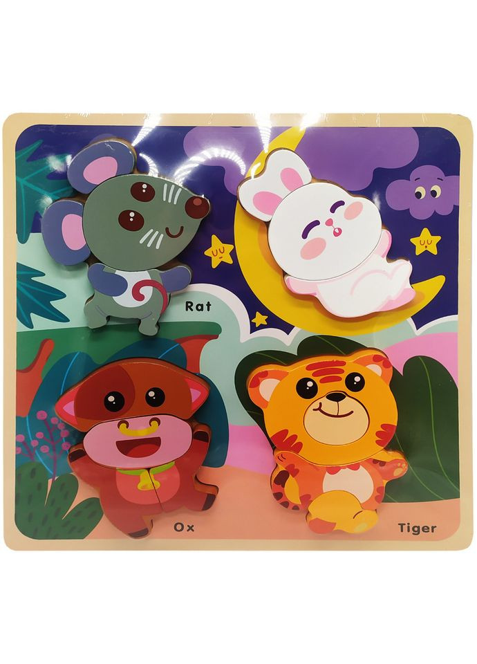 Дерев'яні пазли-вкладиші 58570 Щур Bambi (365640558)