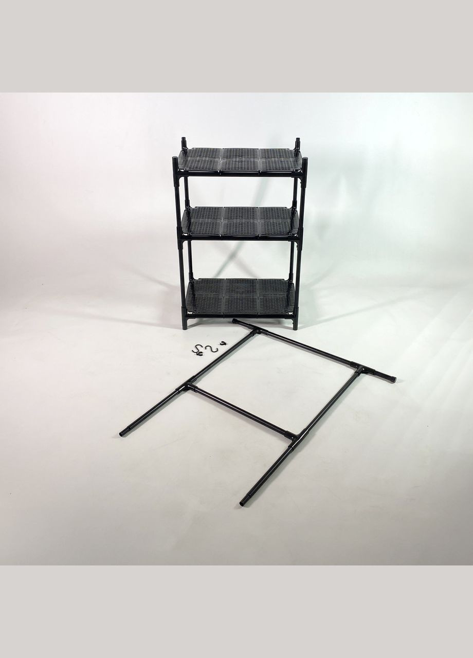 Полка-этажёрка в ванную комнату Bona Part 2 - 3х ярусный стеллаж с полочками для мелких вещей Metaplant (346533020)