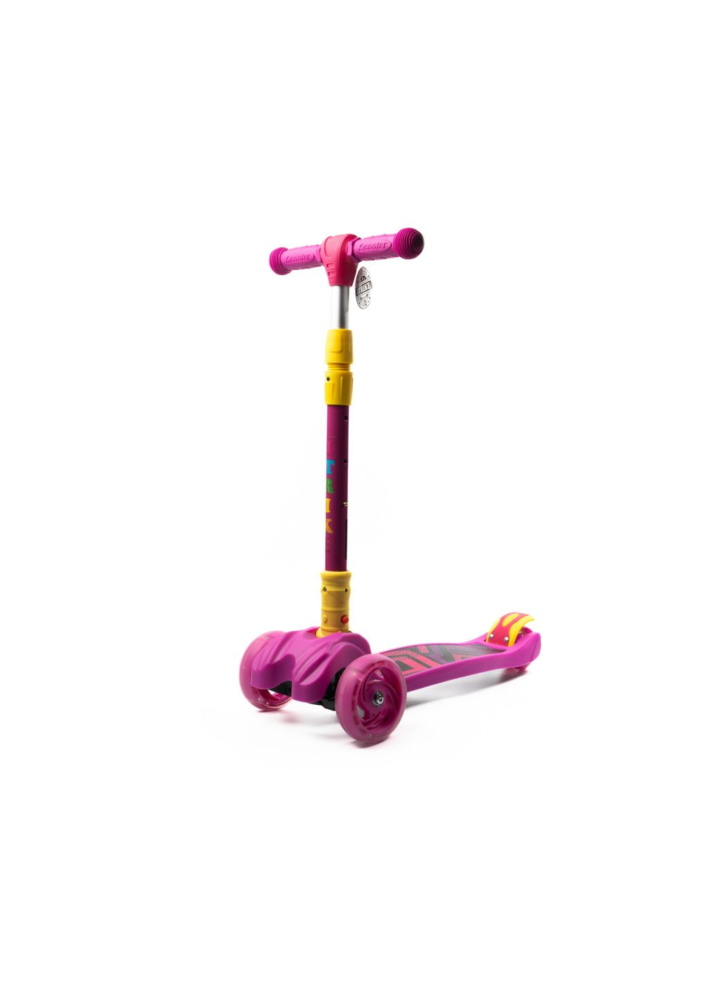 Самокат детский трехколесный Maxi JR 3-060-11-P со светящимися колесами ПУ, iTrike (317590548)